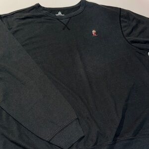 Disney Parks Black Crewneck Sweater with‎ small Grumpy Accent